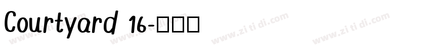 Courtyard 16字体转换